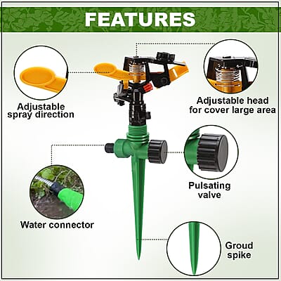 Pulsating Stake Water Sprinkler