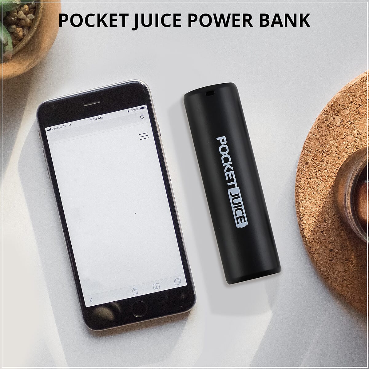 Tzumi 2000 mAh Pocket Juice Power Bank in Black image number 1