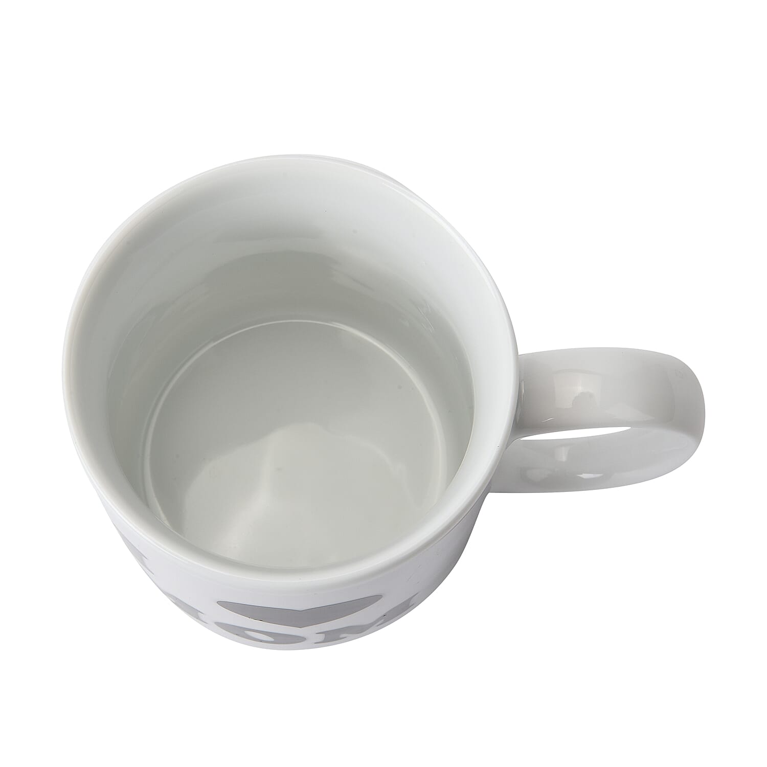 Set of 2 Black and White Ceramic Color Change I Love MOM Cup