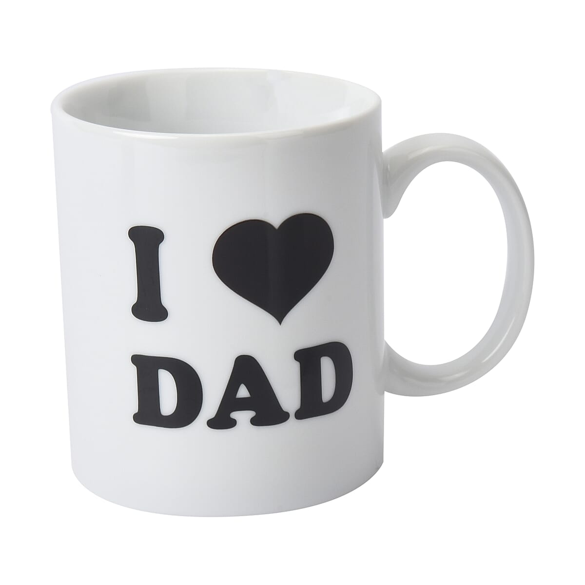 Set of 2 Black and White Ceramic Color Change I Love DAD Cup image number 0