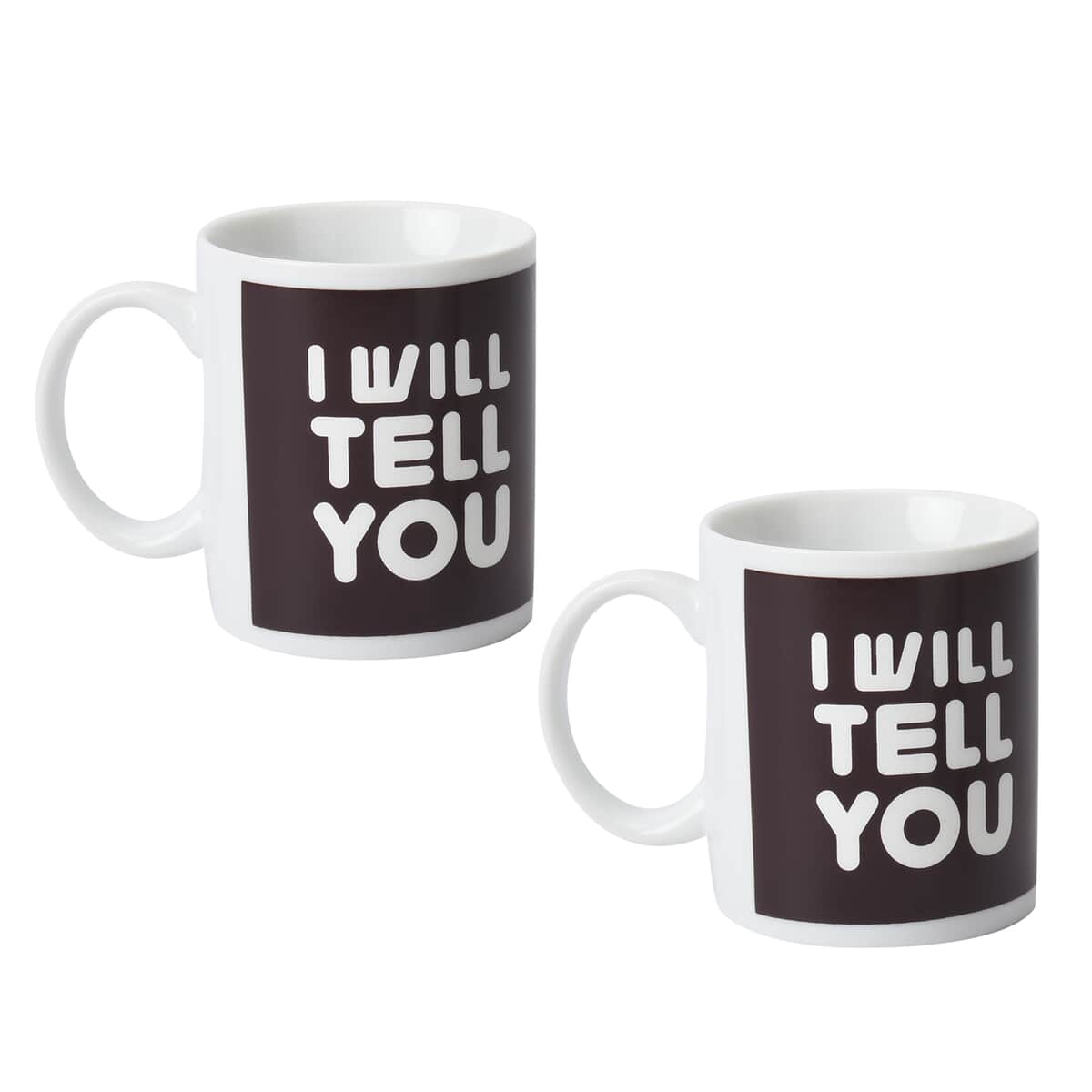 Set of 2 Coffee and White Ceramic Color Change Cup image number 0