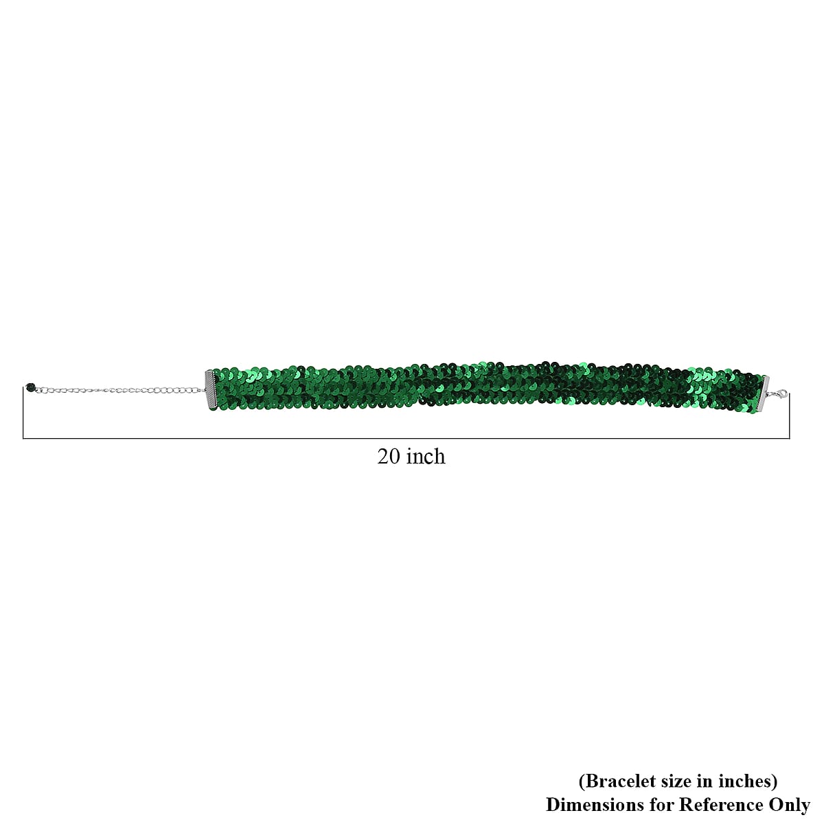 Green Austrian Crystal Retro Style Collar Necklace 16-20 Inches in Silvertone image number 3