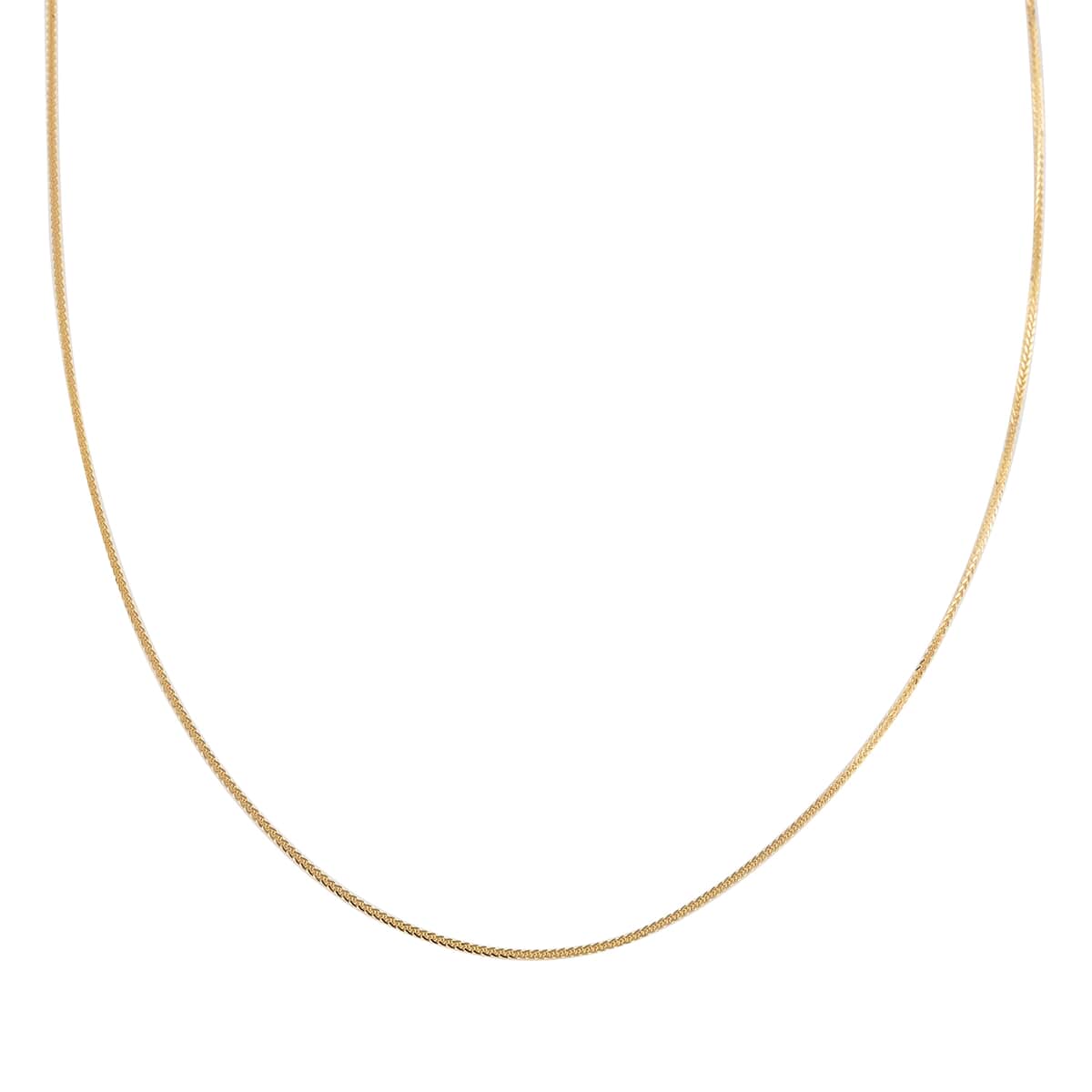 Maestro Gold Collection Italian 14K Yellow Gold 0.9mm Diamond Cut Spiga Necklace 18 Inches 1.30 Grams image number 0