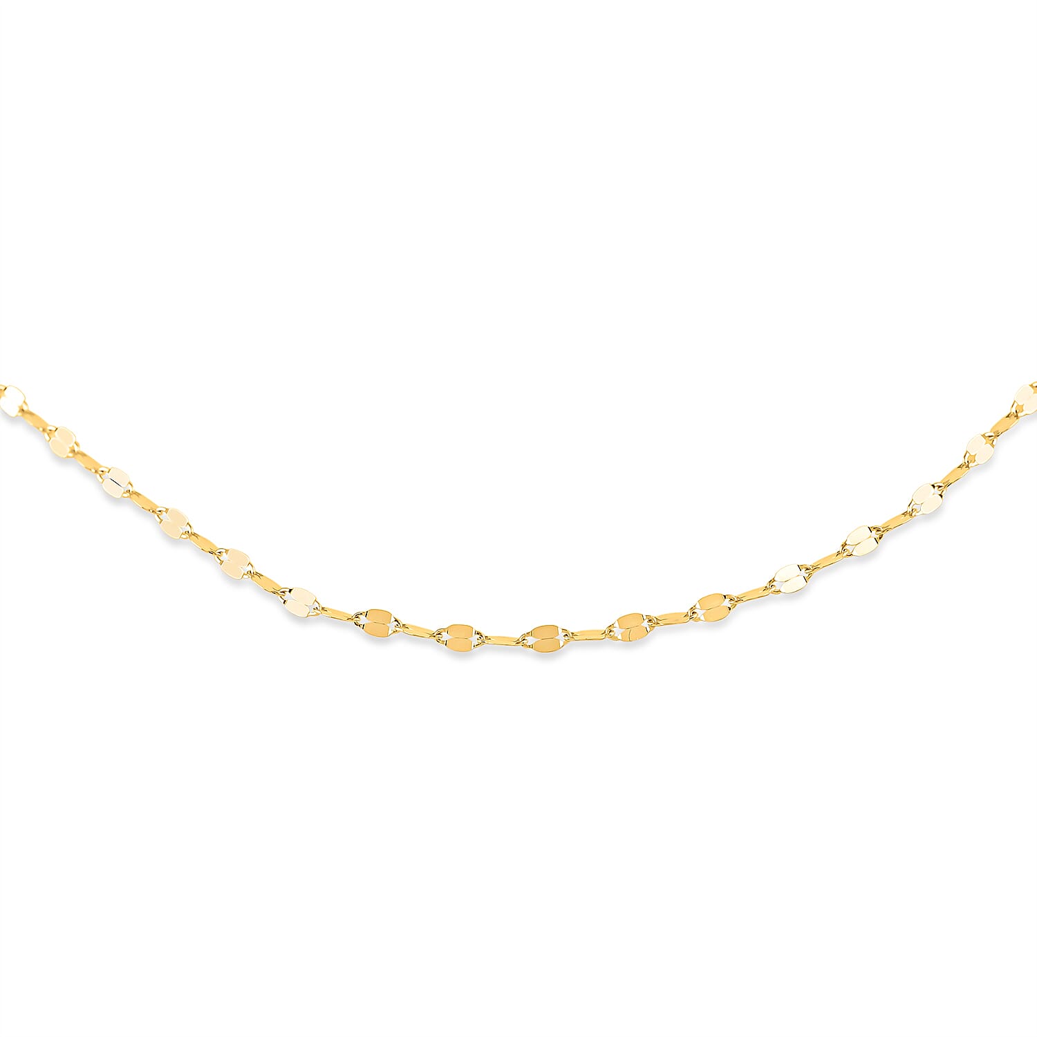 Maestro Gold Collection Italian 14K Yellow Gold Valentino Necklace 18 Inches