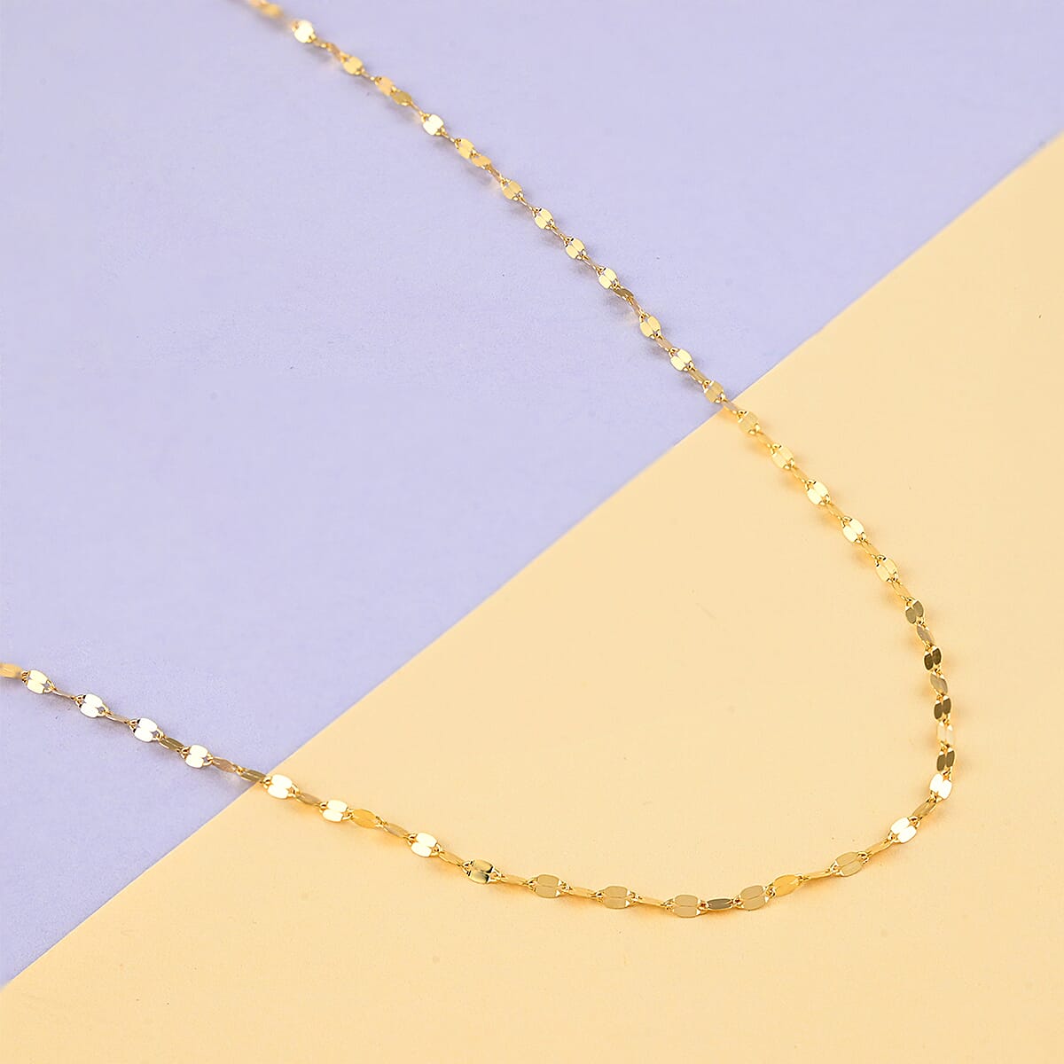 Maestro Gold Collection Italian 14K Yellow Gold Valentino Necklace 18 Inches image number 1