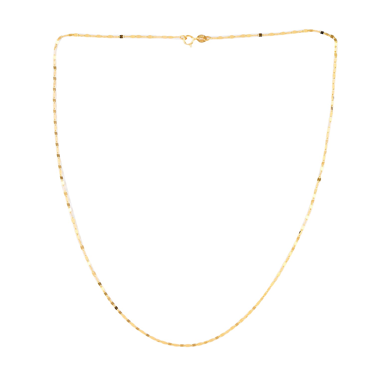 Maestro Gold Collection Italian 14K Yellow Gold Valentino Necklace 18 Inches