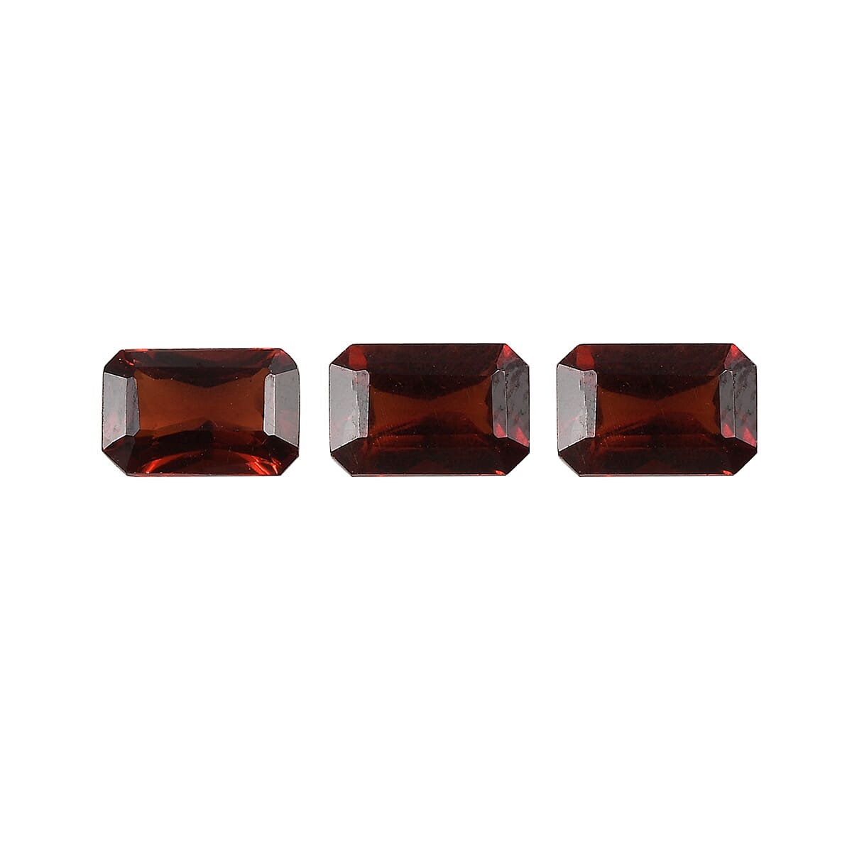 Mozambique Garnet Set of 3 (Oct 6x4 mm) 1.82 ctw Loose Gemstone