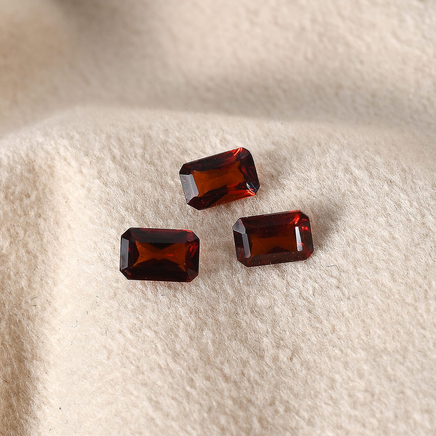 Mozambique Garnet Set of 3 (Oct 6x4 mm) 1.82 ctw Loose Gemstone