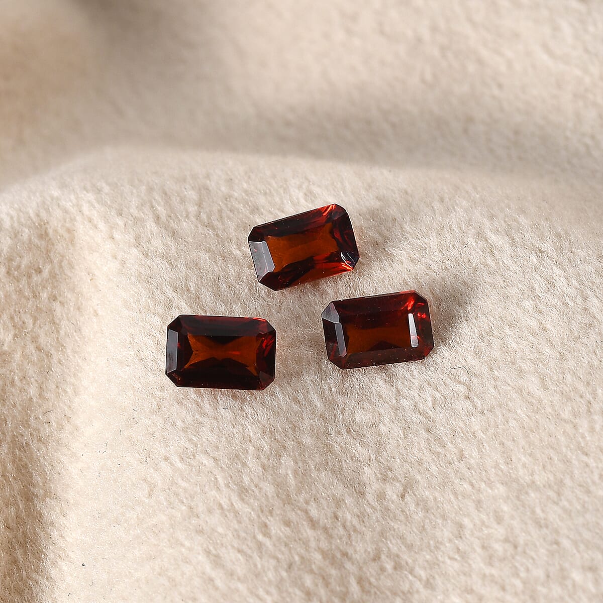 Mozambique Garnet Set of 3 (Oct 6x4 mm) 1.82 ctw Loose Gemstone image number 1