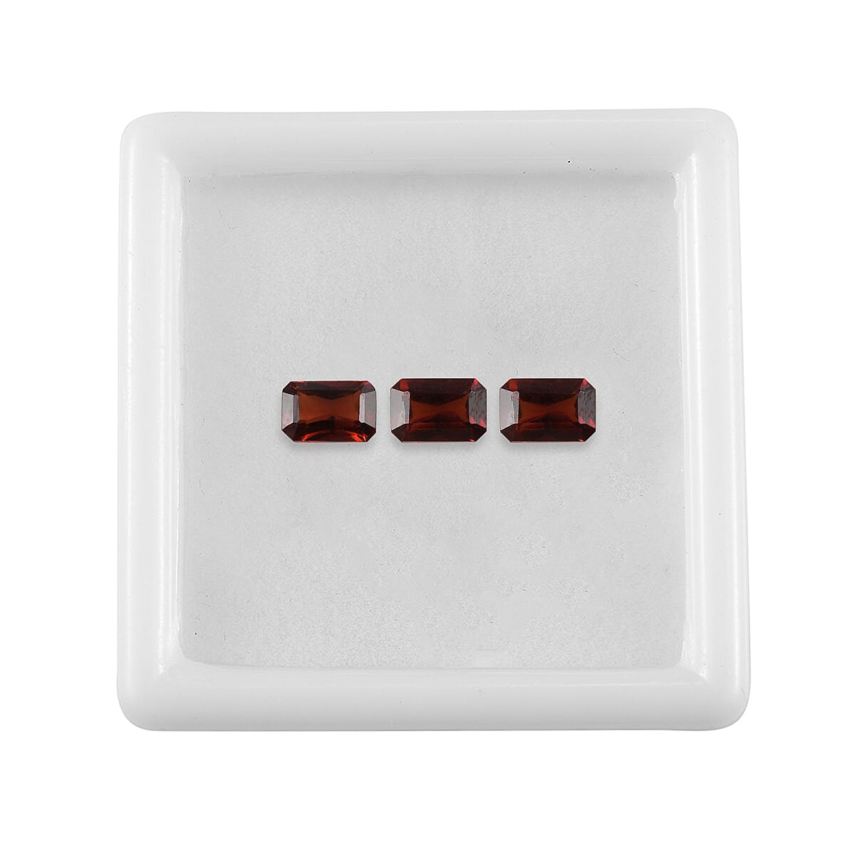 Mozambique Garnet Set of 3 (Oct 6x4 mm) 1.82 ctw Loose Gemstone image number 3