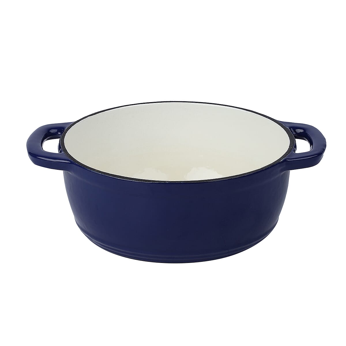 Homesmart Blue Color Enamel Coated Cast Iron Dutch Oven (3.2QT Capacity) image number 4