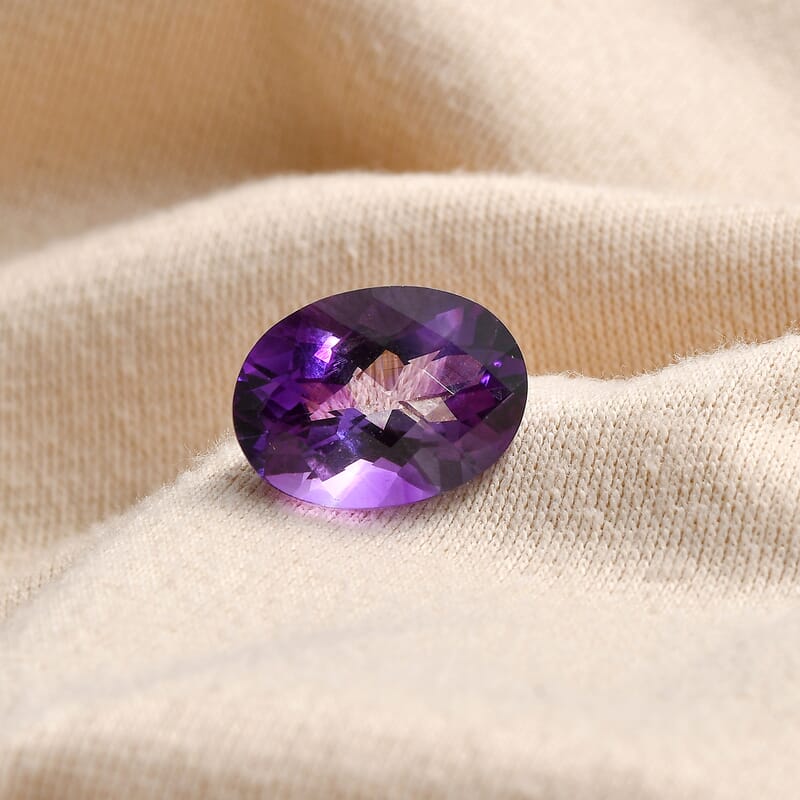 AA Mashamba Amethyst (Ovl 16x12 mm) 10.21 ctw Loose Gemstone