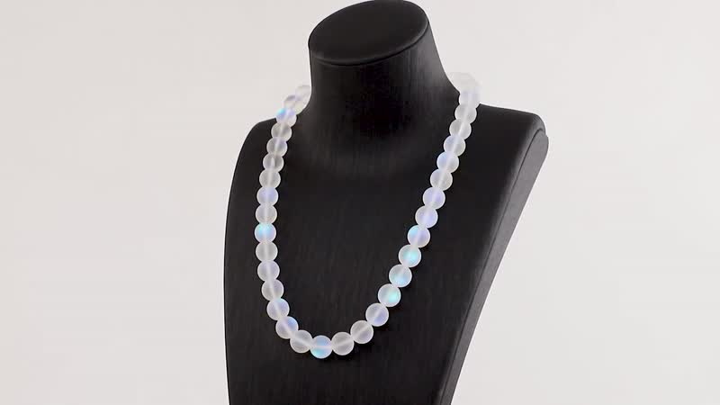 Simulated Multi Color Mystic Topaz Bead Necklace Silvertone| Bead Jewelry For Women| Unique Gifts For Women| Women's Necklace With Magnetic Clasp 20 Inches