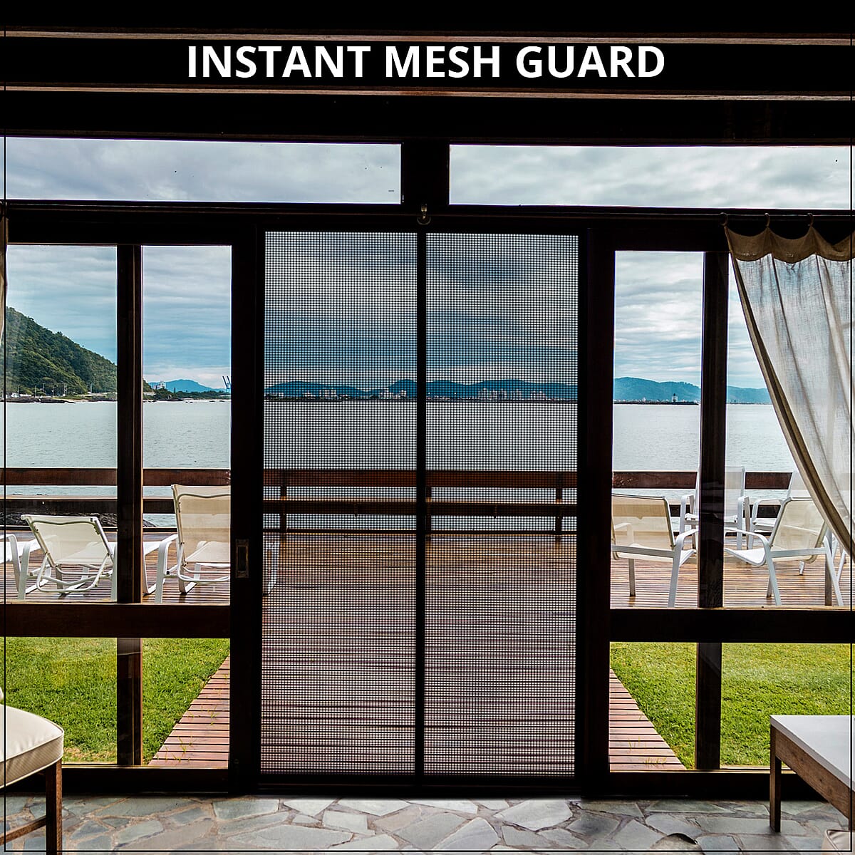 TOTAL VISION Black Insect Screen Door with Magnetic Closure image number 1