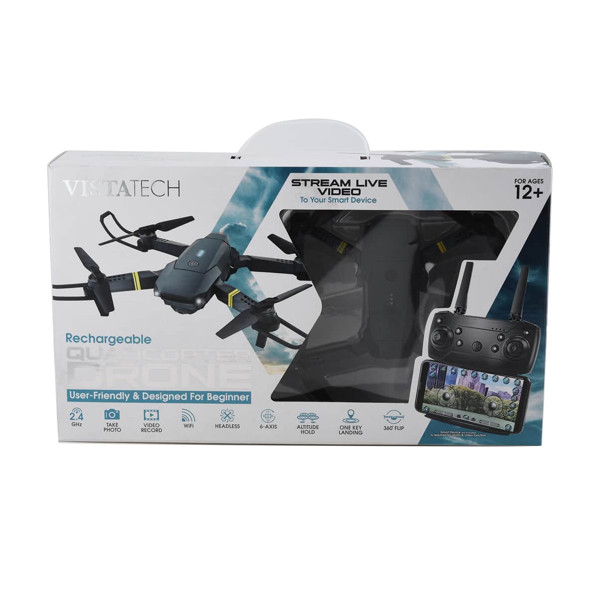 Rechargeable Quadcopter Drone with Built-in Camera, Wi-Fi Capability and Remote Control image number 6