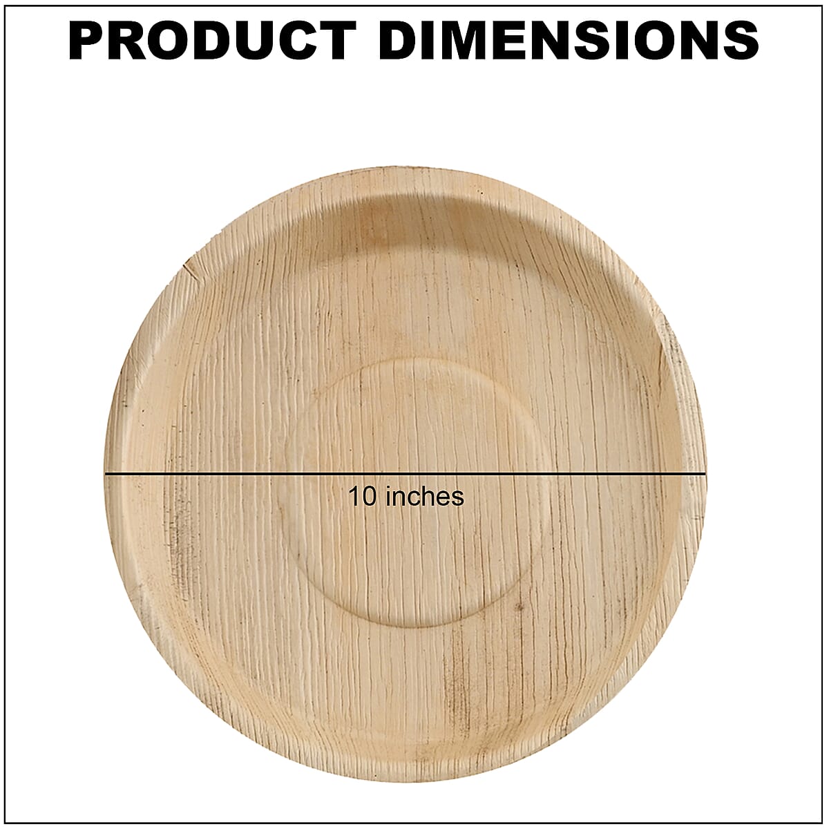EcoWise Areca Palm Leaf 10 In Round Plate - 25ct. image number 3