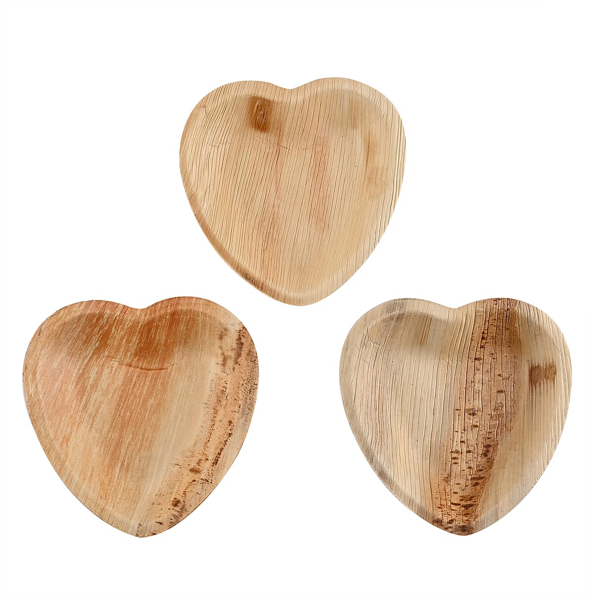 EcoWise Areca Palm Leaf 7 Heart Plates - 10ct. image number 5