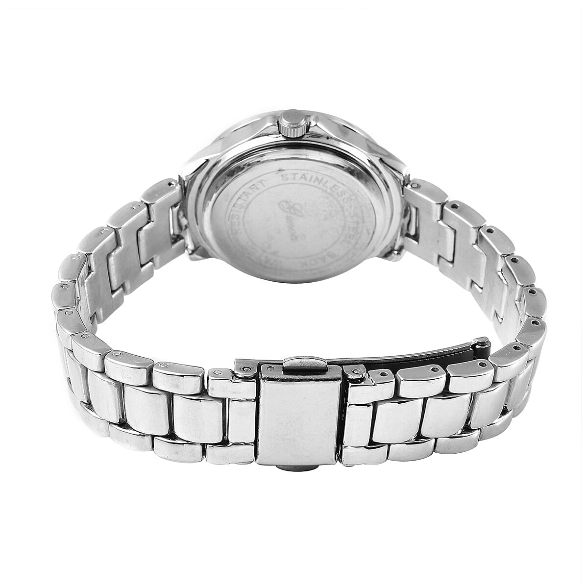 Genoa Natural Chrome Diopside Miyota Japanese Movement Watch in Silvertone 1.50 ctw