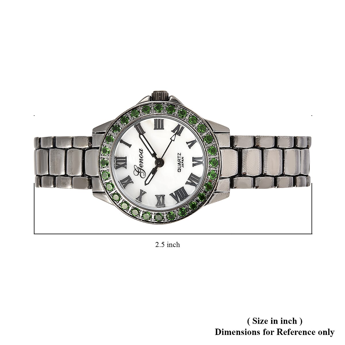 Buy Genoa Chrome Diopside Miyota Japanese Movement Watch in  display picture 1