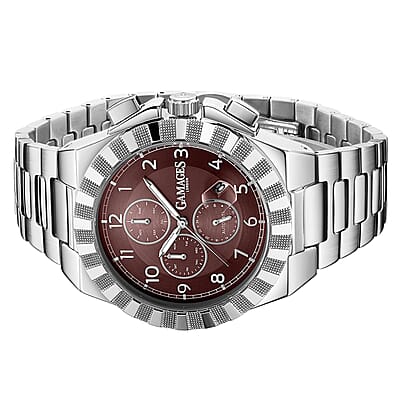 Gamages of London Limited Edition Hand Assembled Distinguish Automatic Movement Watch in Stainless Steel (45mm) FREE GIFT PEN