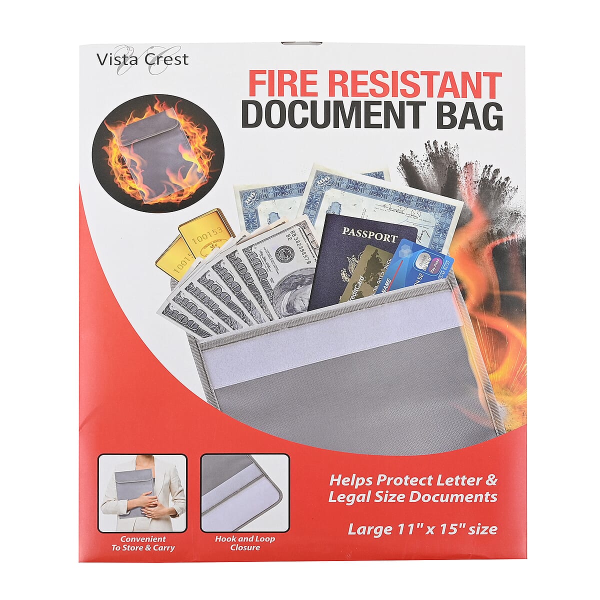 Fire Resistant Document Bag (11x15) image number 5