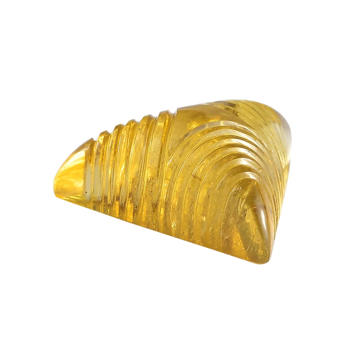 Yellow Tourmaline Carved (Fancy Free Size) 6.42 ctw image number 1
