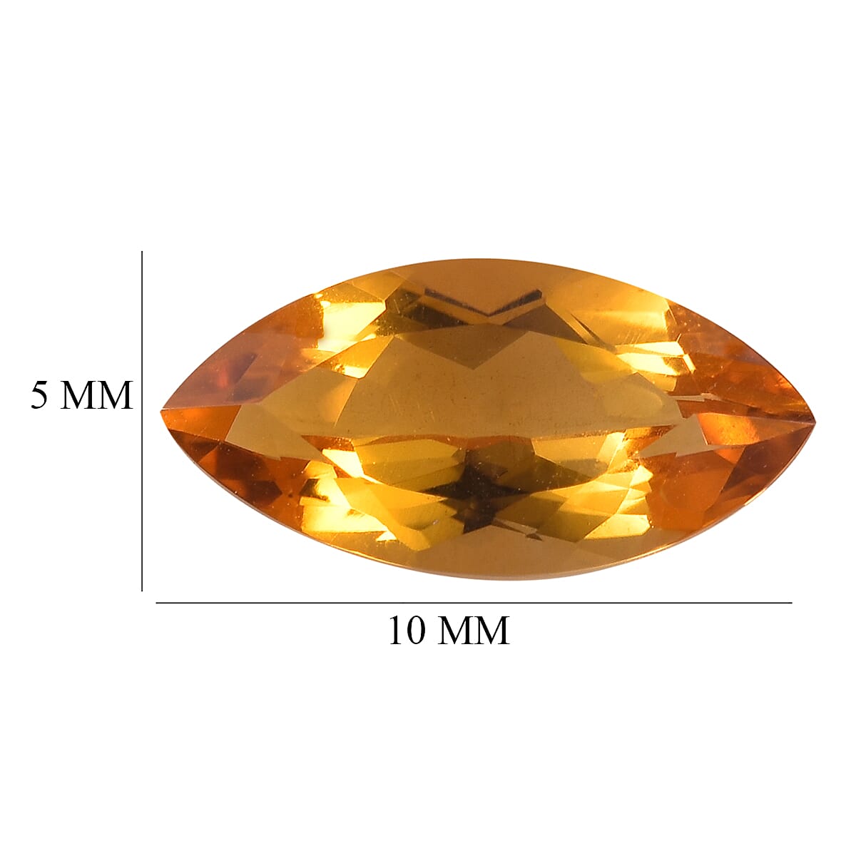 AA Serra Gaucha Citrine (Mrq 10x5 mm) 0.78 ctw image number 3