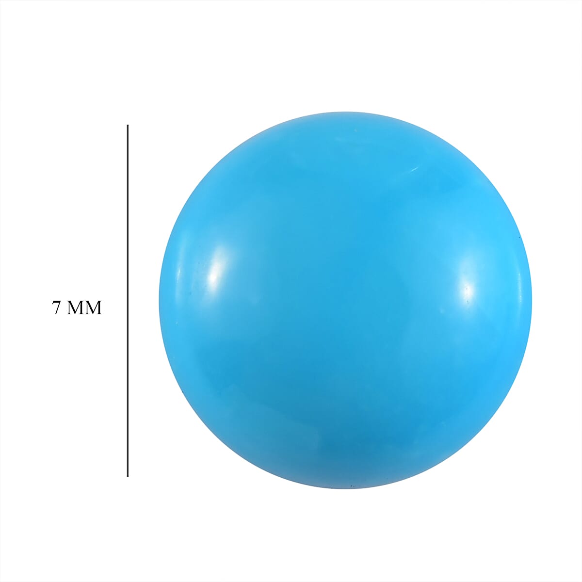 AA Sleeping Beauty Turquoise (Rnd 7 mm) 1.08 ctw