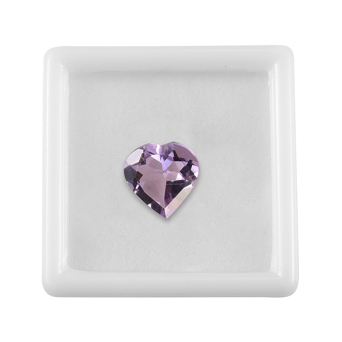 AA Rose De France Amethyst (Hrt 7 mm) 0.95 ctw image number 2