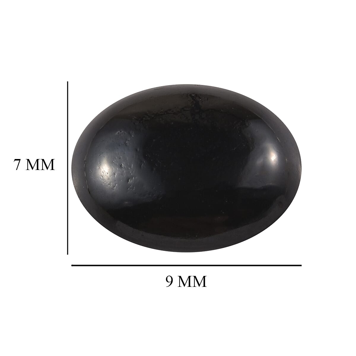Black Onyx (Ovl 9x7 mm) 1.64 ctw Loose gemstone image number 3