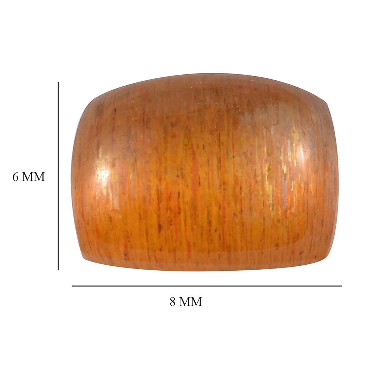 Golden Feldspar (Cush 8x6 mm) 1.40 ctw image number 3