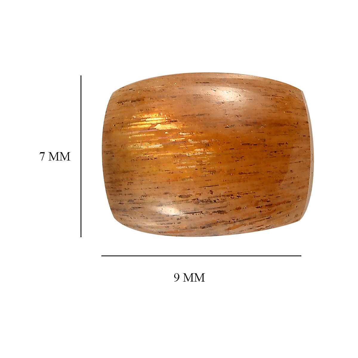 Golden Feldspar (Cush 9x7 mm) 1.94 ctw image number 3