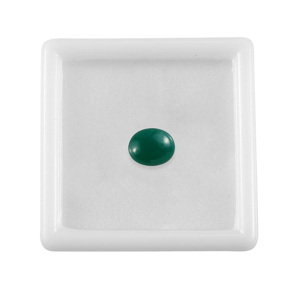 Enhanced Green Chalcedony (Ovl 11x9 mm) 3.36 ctw