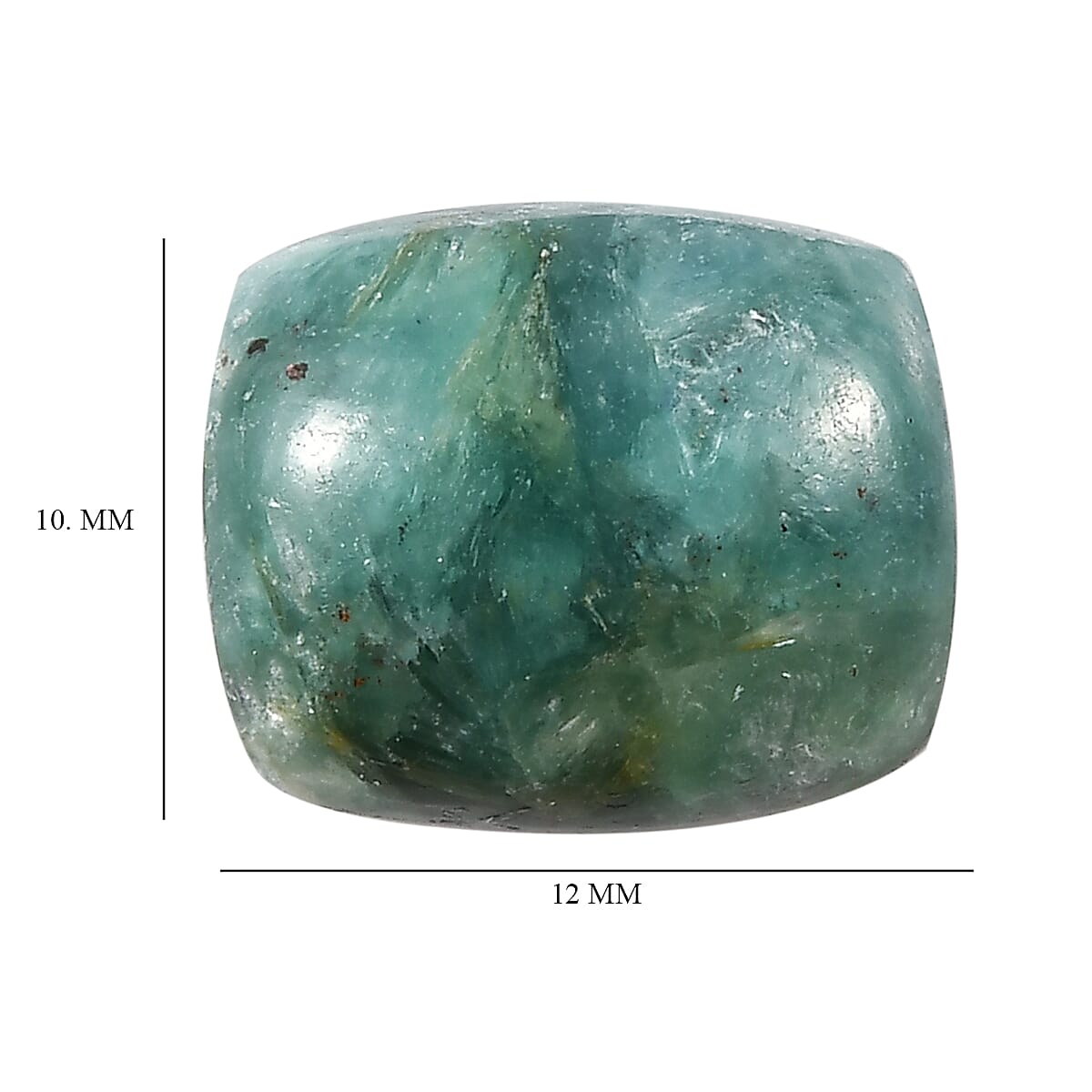 Mermaid Kyanite (Cush 12x10 mm) 6.10 ctw | Loose Gem | Loose Gemstones | Loose Stones | Jewelry Stones image number 3