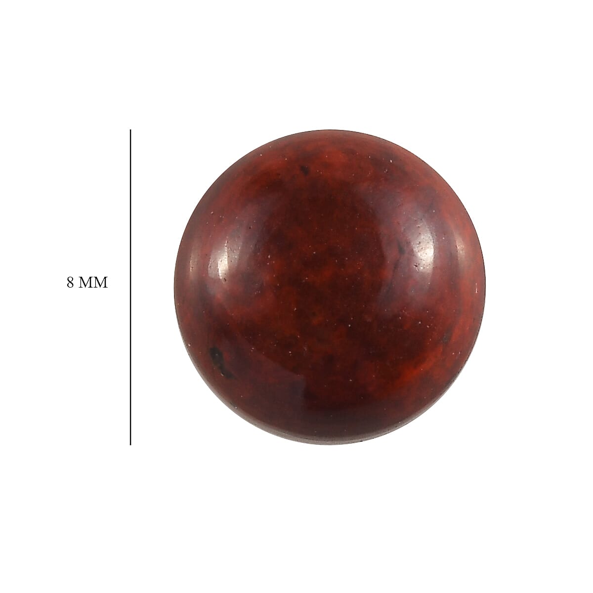 Sard Chalcedony (Rnd 8 mm) 2.01 ctw , Loose Gem , Loose Gemstones , Loose Stones , Jewelry Stones image number 3