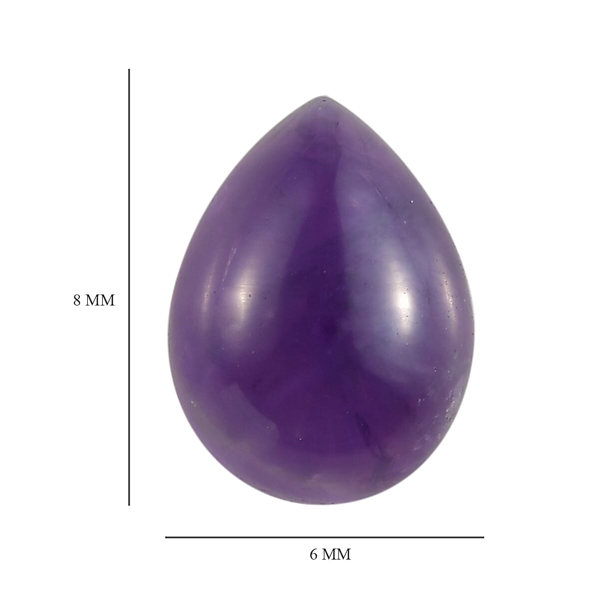 AA Amethyst (Pear 8x6 mm) 0.90 ctw image number 3