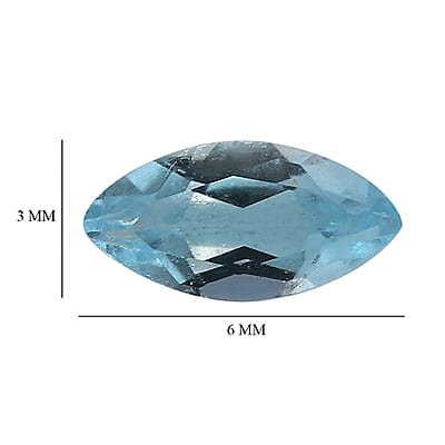 AA Swiss Blue Topaz (Mrq 6x3 mm) 0.26 ctw