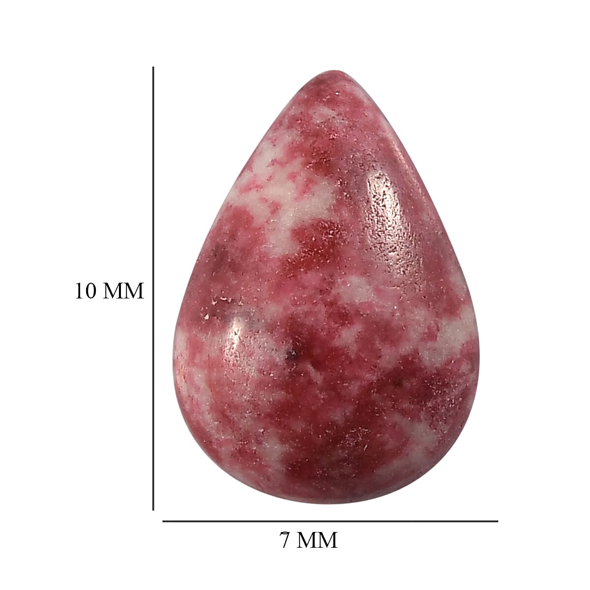 Norwegian Thulite (Pear 10x7 mm) 1.94 ctw image number 3