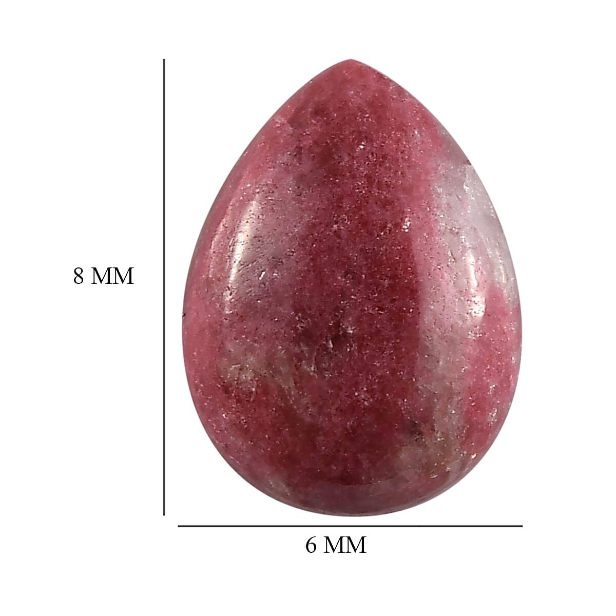 Norwegian Thulite (Pear 8x6 mm) 1.13 ctw image number 3