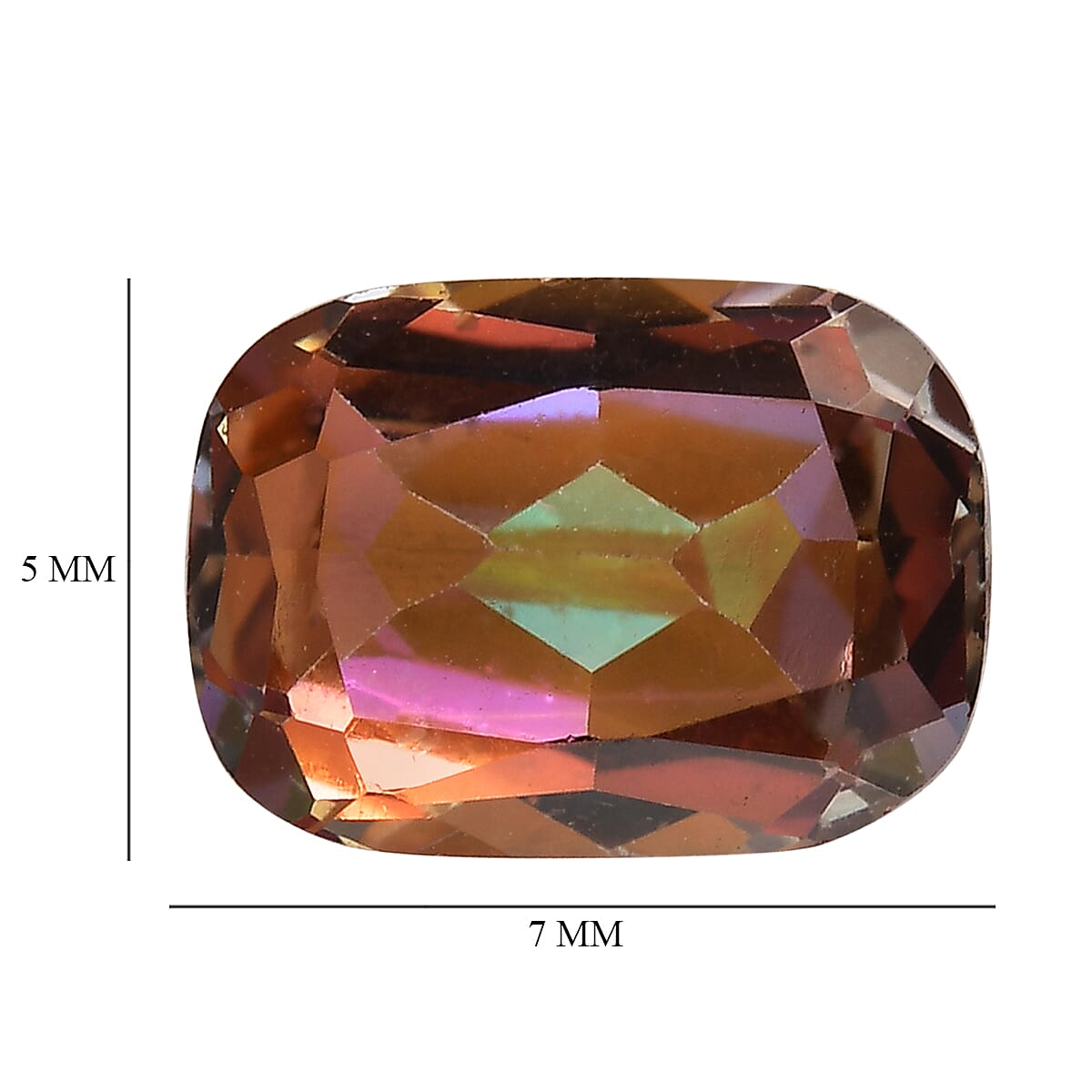 Twilight Mystic Topaz (Cush 7x5 mm) 0.97 ctw image number 3