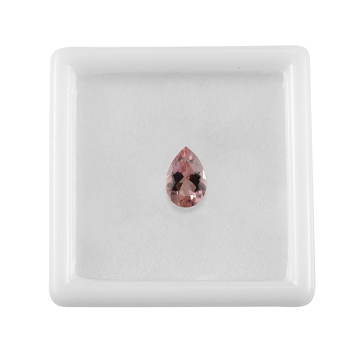 AA Salmon Pink Tourmaline (Pear 6x4 mm) 0.31 ctw