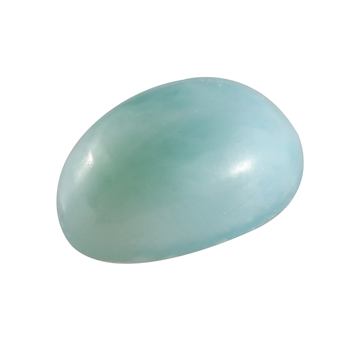Natural Green Larimar (Ovl 6x4 mm) 0.46 ctw image number 1