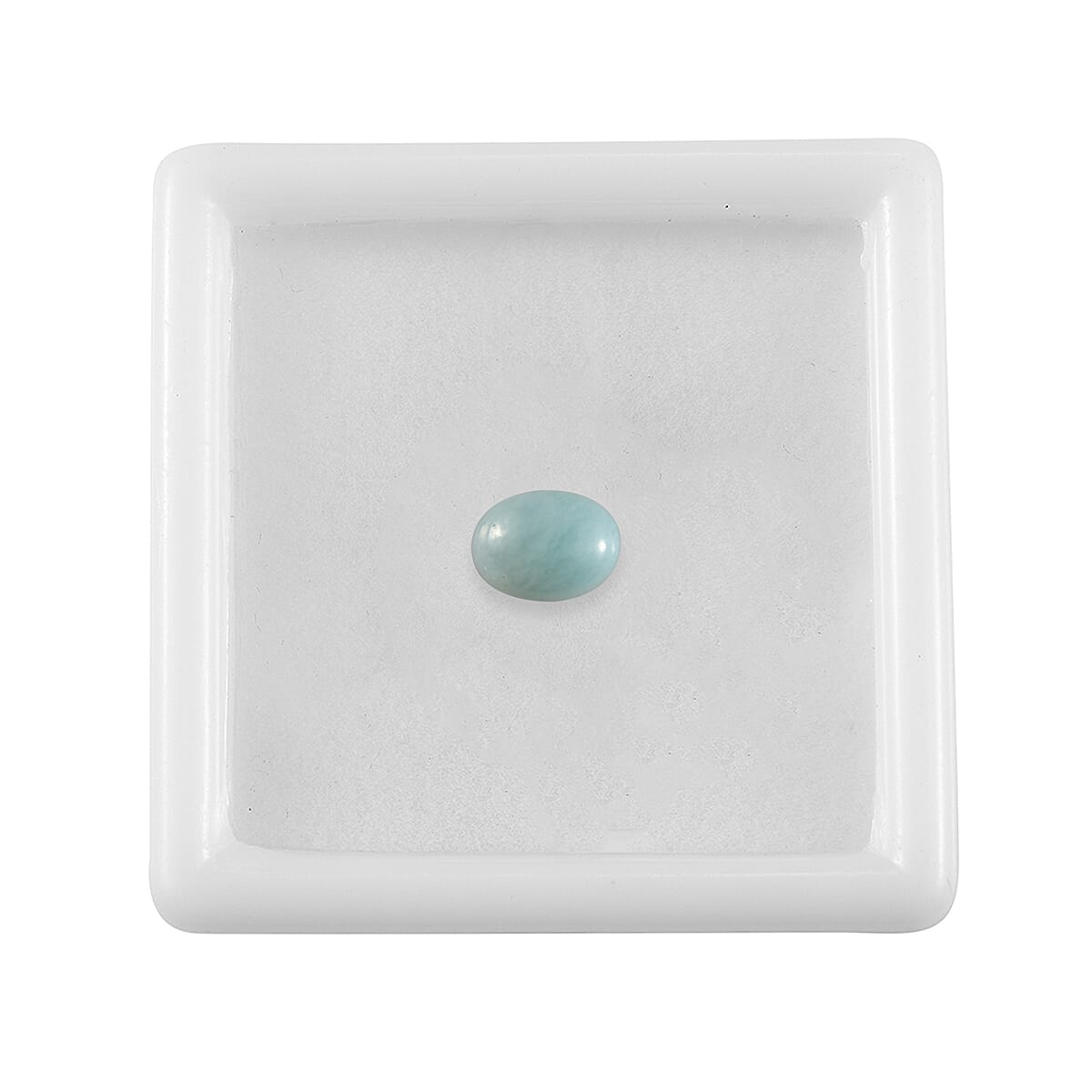 Natural Green Larimar (Ovl 8x6 mm) 1.20 ctw image number 2
