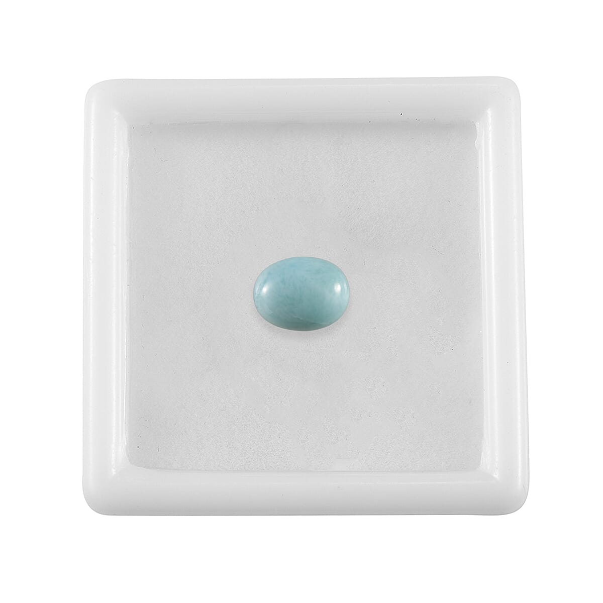 Natural Green Larimar (Ovl 9x7 mm) 1.76 ctw image number 2