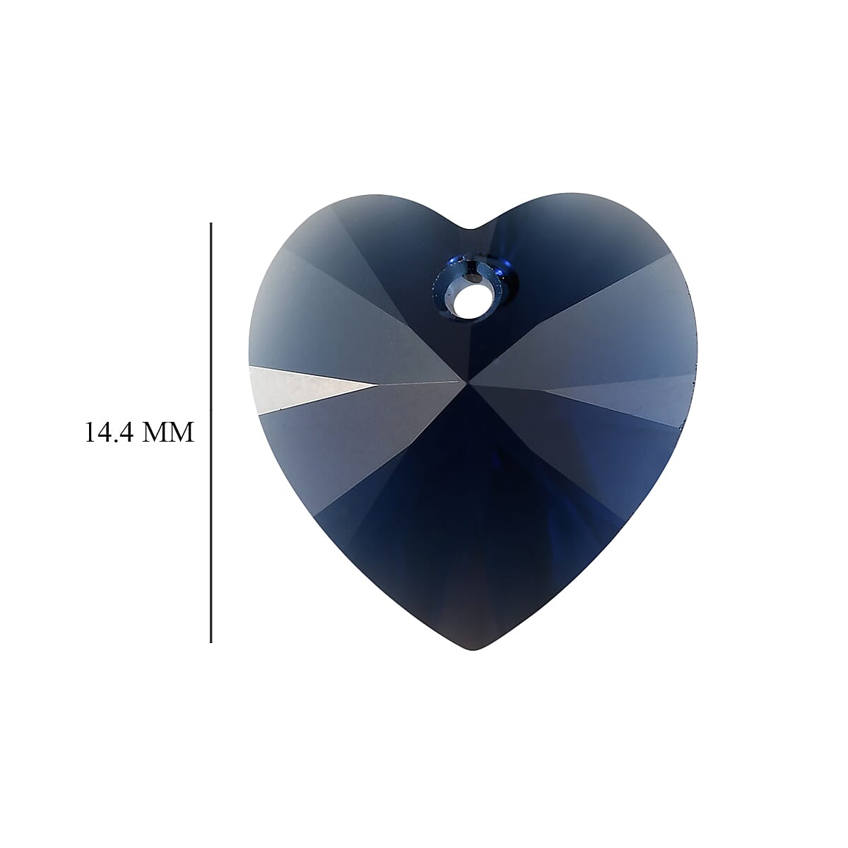 Dark Indigo Crystal (Hrt 14.4 mm) 6.45 ctw image number 3