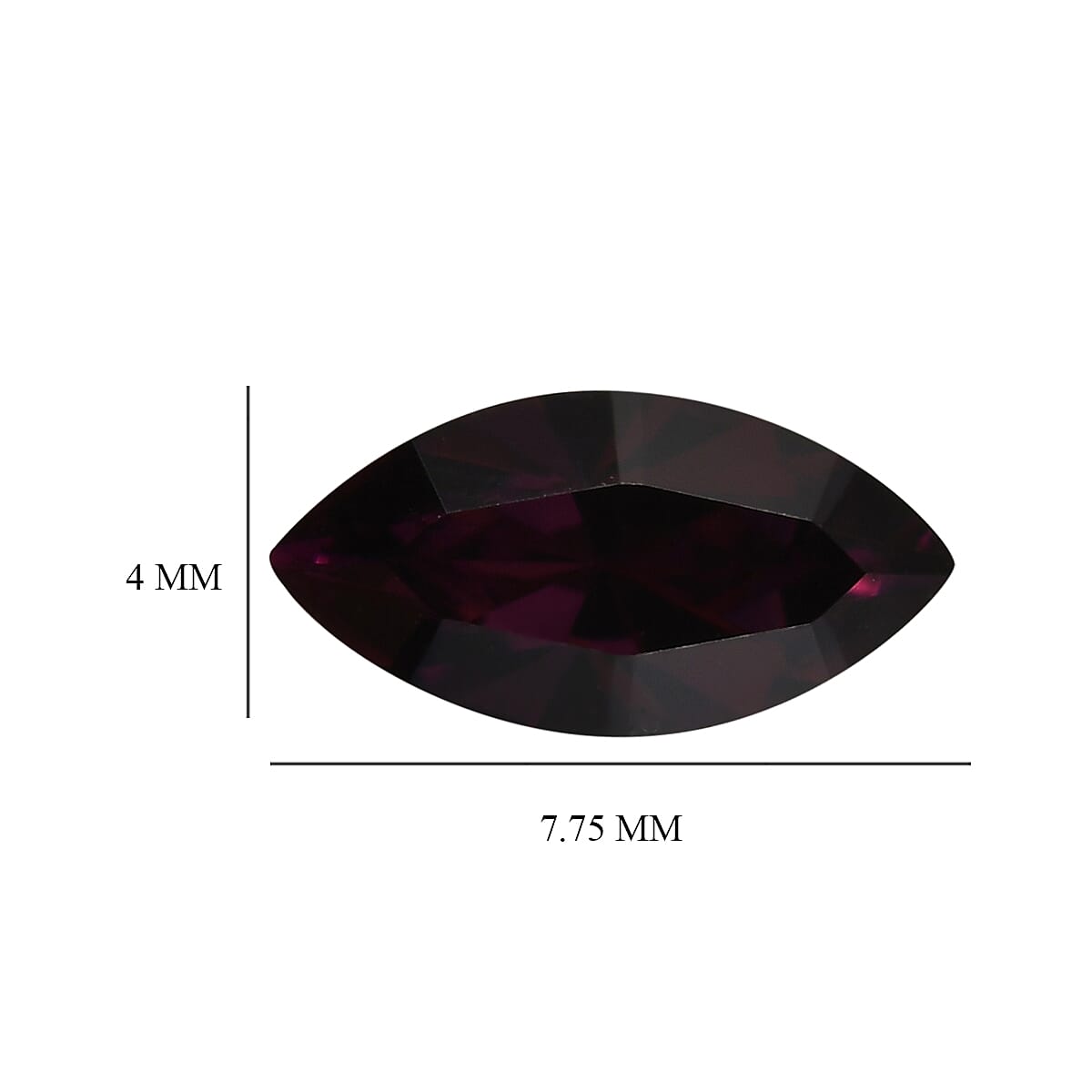 Foilback Amethyst Crystal (Mrq 7.75x4 mm) 0.40 ctw , Loose Gem , Loose Gemstones , Loose Stones , Jewelry Stones image number 3