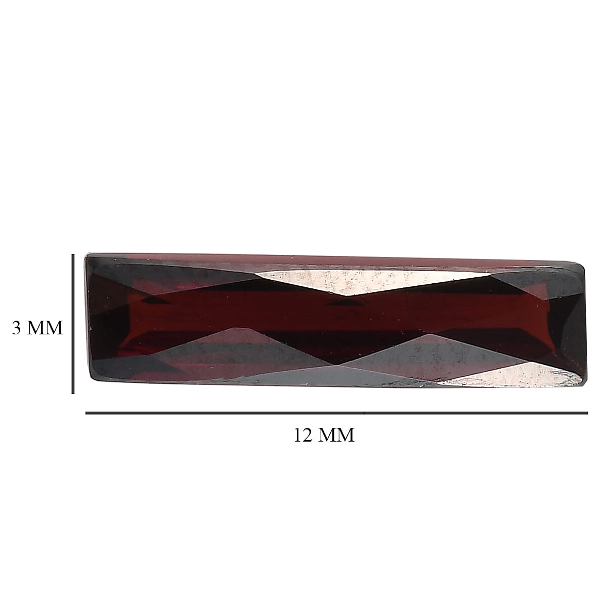 Mozambique Garnet (Bgt 12x3 mm) 1.27 ctw image number 3
