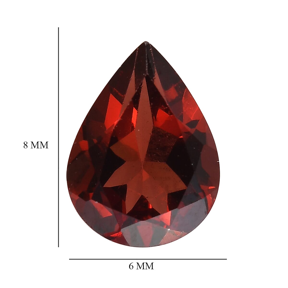 Mozambique Garnet (Pear 8x6 mm) 0.98 ctw image number 3