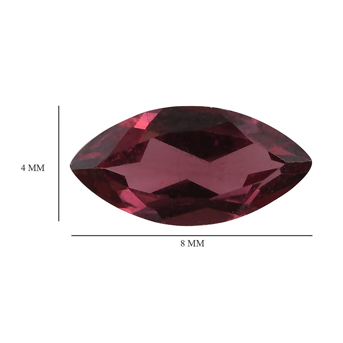 AAA Orissa Rose Garnet (Mrq 8x4 mm) 0.60 ctw