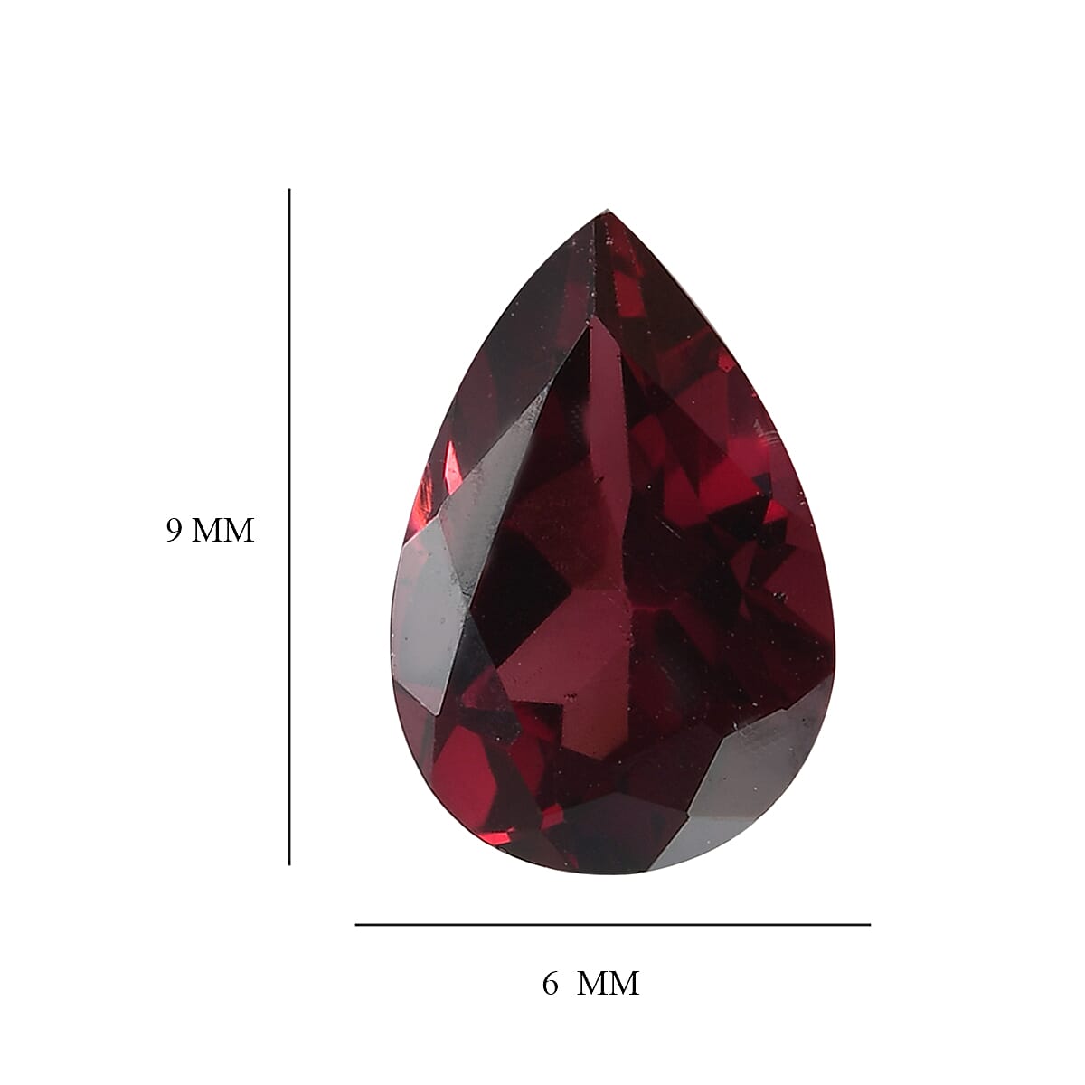 AAA Orissa Rose Garnet (Pear 9x6 mm) 1.40 ctw